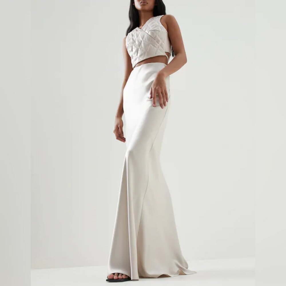 Silk 2-piece dress worn ONCE to Black Adam Premiere in NYC, Brunello Cucinelli